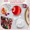 24 Pcs Christmas Satin Balls Christmas Silk Ball Ornaments (Multicolor,2.2 Inch)